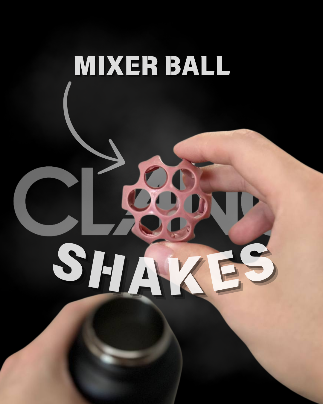 Mixer Ball for your protein shakes, creatine shakes, or even your pre-workout shakes. Smooth shakes, no clumps.