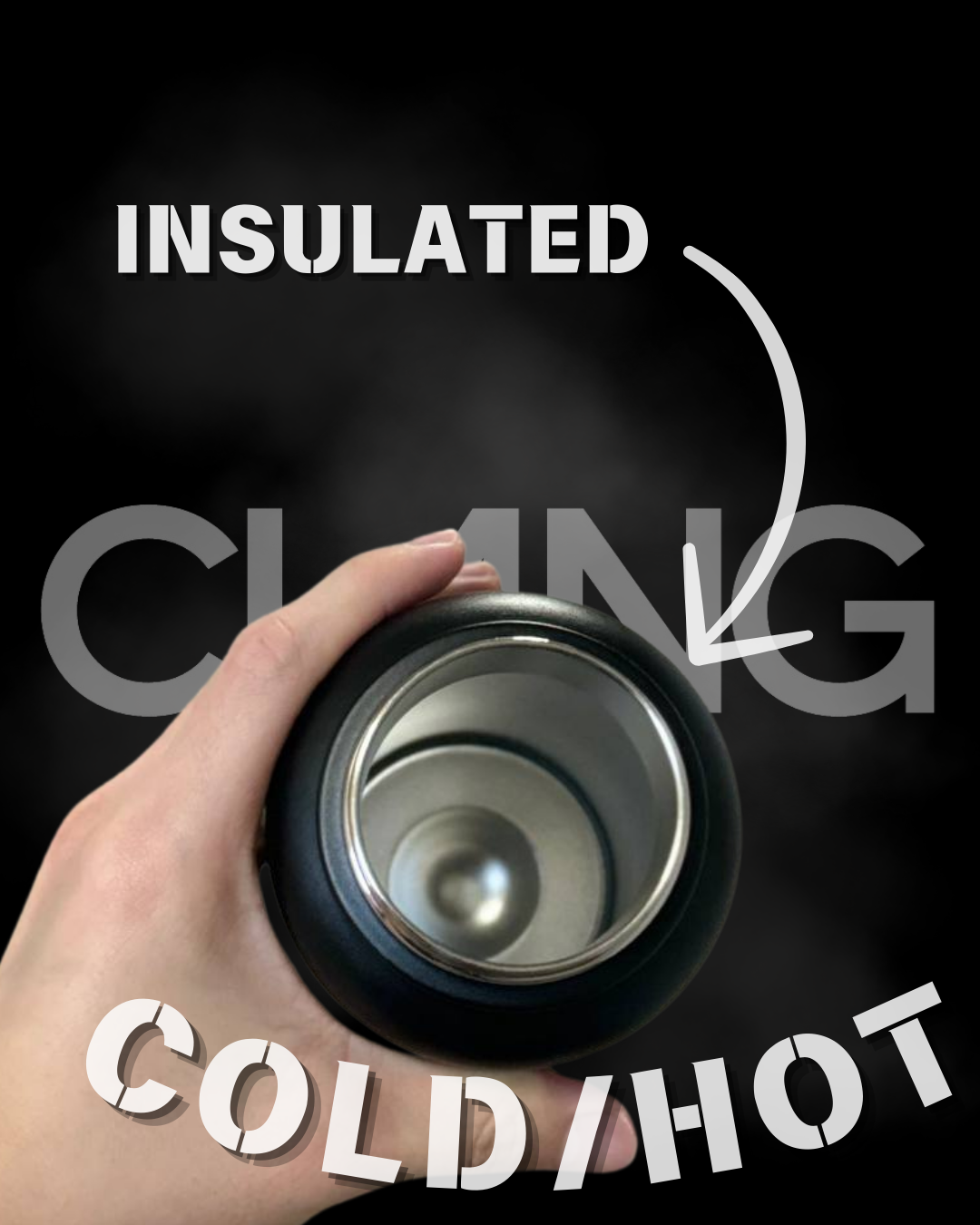 Insulated bottle to keep your drinks cold and fresh, or hot and fresh, depending on what you prefer.