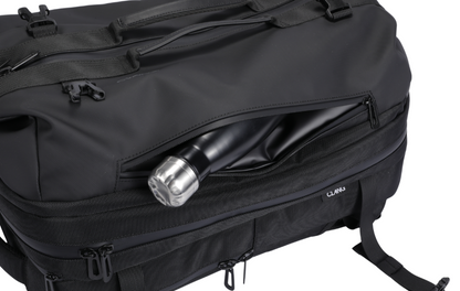 waterproof front pocket for umbrella and water bottle